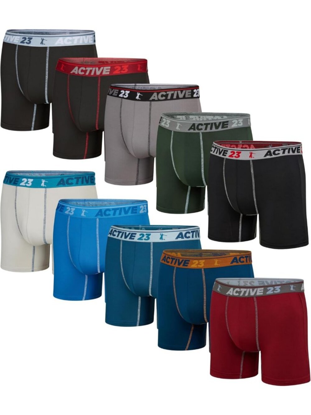 Men's Performance Boxer Briefs Multipack | Moisture-Wicking, Cooling Athletic